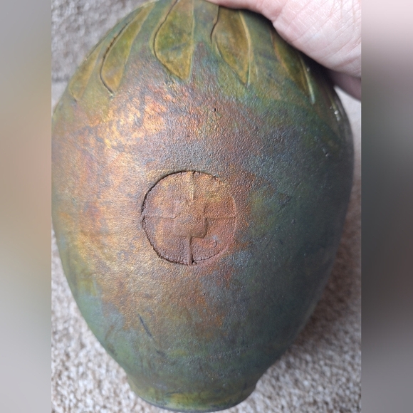 Vintage 1994 Anne Bullock Dancing Wind Studio Raku Pottery Walla Walla - Picture 4 of 6